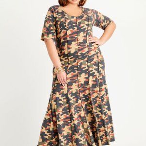 NWT Plus Size Ashley Stewart Camo Dress size 22/24